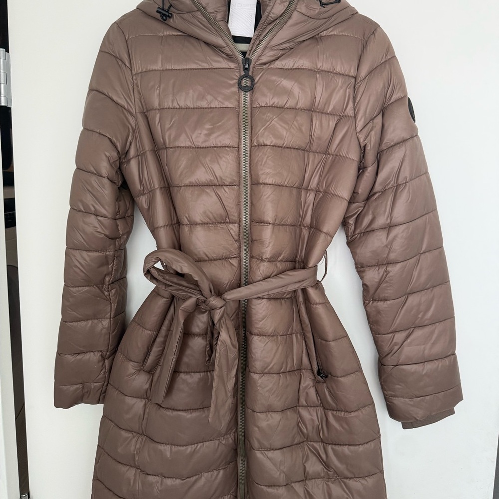 Noize Women's Taupe Puffer Coat - Picture 2 of 3